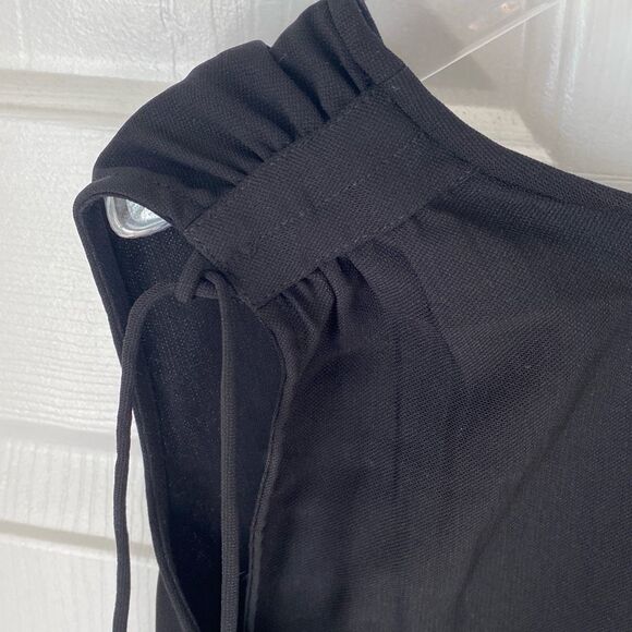 J. Crew Factory Shoulder-tie cami top Black Size 2 - Picture 5 of 6